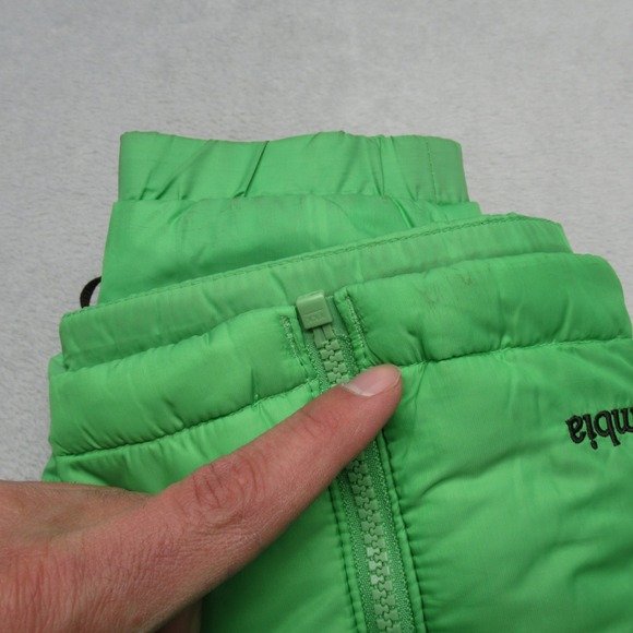 Columbia Jacket Womens Small Green Embroidered Interchange Insulated Puffer - Picture 7 of 16